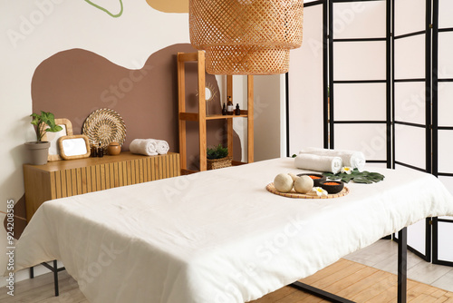 Interior of modern spa salo...
