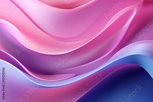 Abstract waves shape glowing in ultraviolet spectrum. Background for banner, backdrop or texture