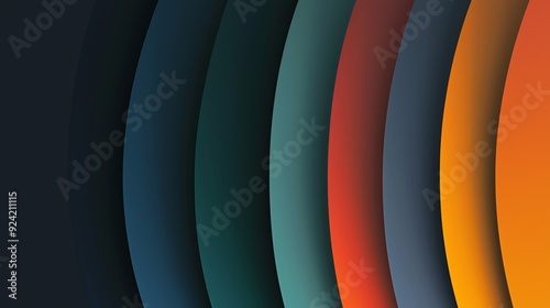 Wallpaper Mural Vibrant abstract background with colorful wavy shapes in a modern design, perfect for creative projects. Ideal for banners, posters, flyers, websites, and digital designs Torontodigital.ca