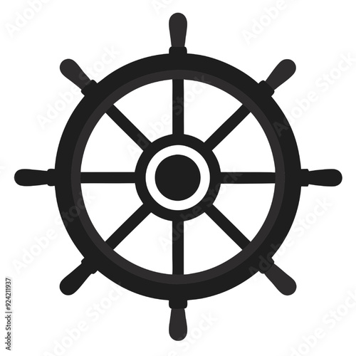 Classic Ship's Wheel Icon