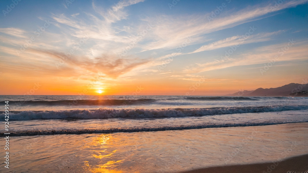 Naklejka premium Malibu, California 