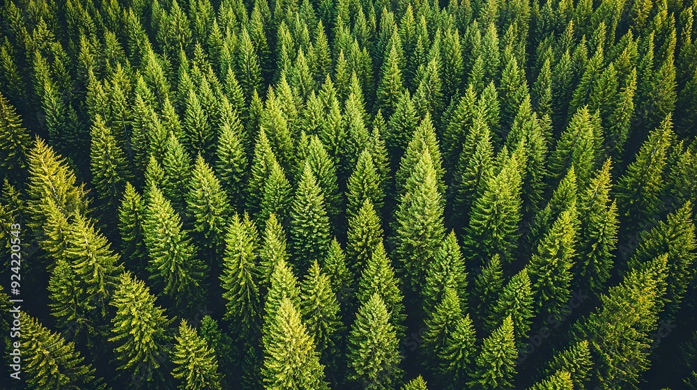 A group of tall trees surrounded by a field, with a dense forest in the background A group of tall trees surrounded by a field, with a dense forest in the background