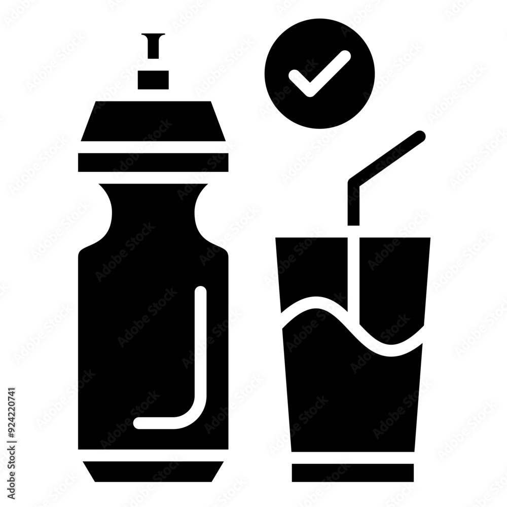 Water Consumption Icon Water Consumption Icon