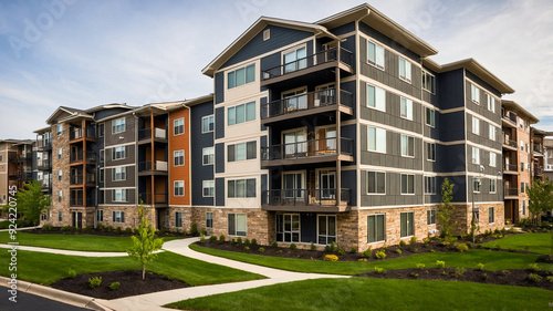 Modern Commercial Real Estate Apartment Building