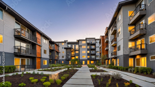 Modern Apartment Complex Multifamily 