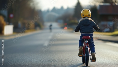 Young Cyclist on a Sunny Day