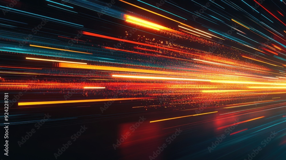 Abstract background with colorful streaks of light. Perfect for representing speed, movement, and technology. Abstract background with colorful streaks of light. Perfect for representing speed, movement, and technology.