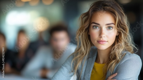 Confident Young Businesswoman Looking at the Camera.