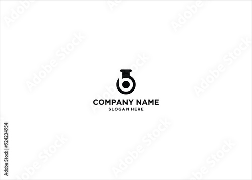 Letter B Lab Logo Template Design Vector