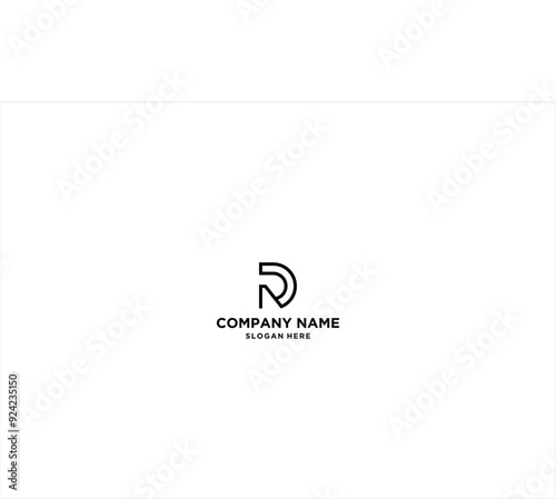 RD logo design vector template