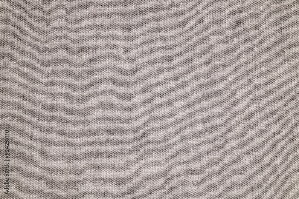 Fototapeta premium Brown cotton fabric texture background, Wrinkle surface textile, wallpaper, banner