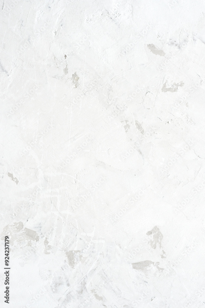 Fototapeta premium Blank white grunge cement wall texture background, banner, interior design background, banner, vertical