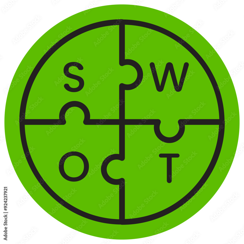 Bussines Development, SWOT Analysis Icon Bussines Development, SWOT Analysis Icon