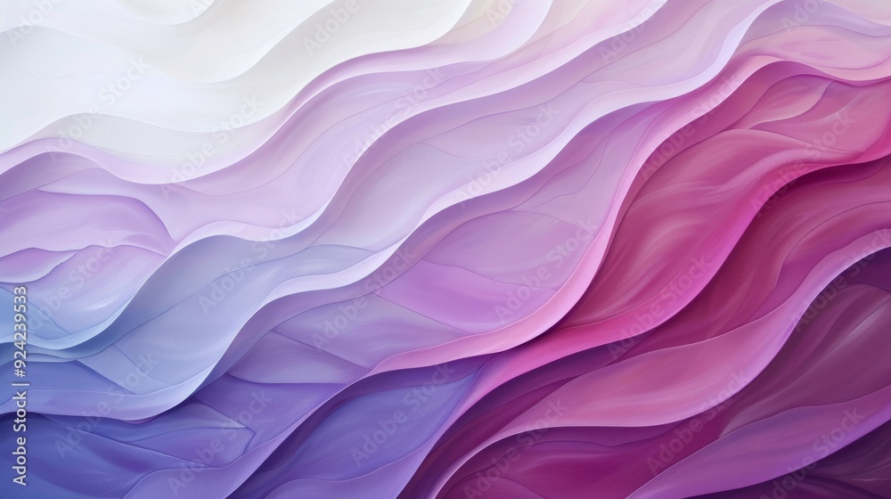A modern art piece showcasing a gradient flow from a calming lavender to a bold fuchsia A modern art piece showcasing a gradient flow from a calming lavender to a bold fuchsia