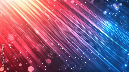 Diagonal lines of light in red and blue. This abstract background is perfect for creating a sense of movement and energy.