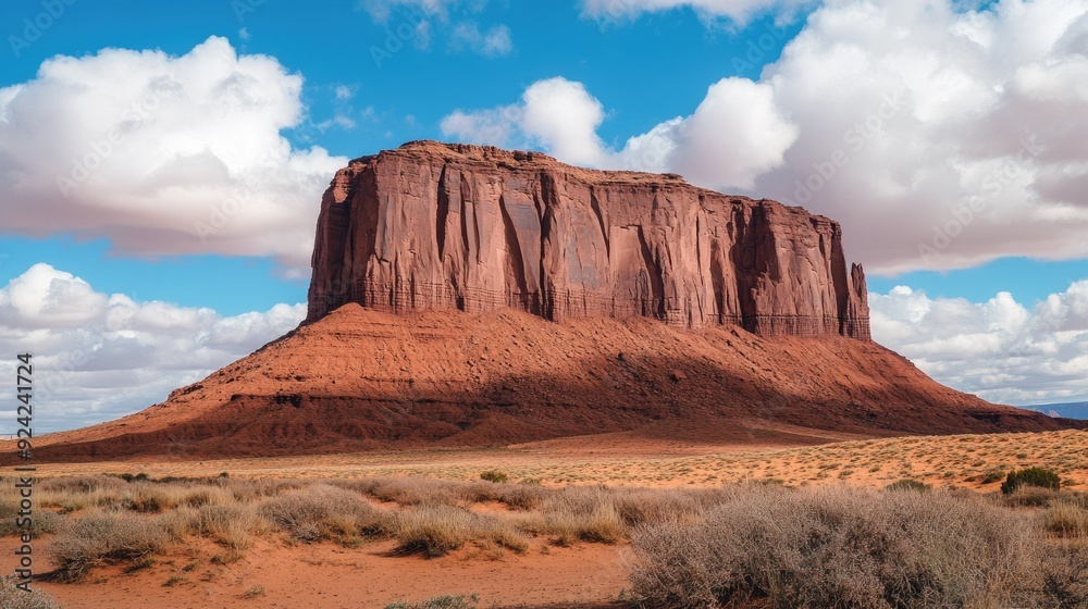 Close-up of a butte in Monument Valley, capturing the deep reds and intricate textures of the rock formations, set against the vast Arizona-Utah sky. Close-up of a butte in Monument Valley, capturing the deep reds and intricate textures of the rock formations, set against the vast Arizona-Utah sky.