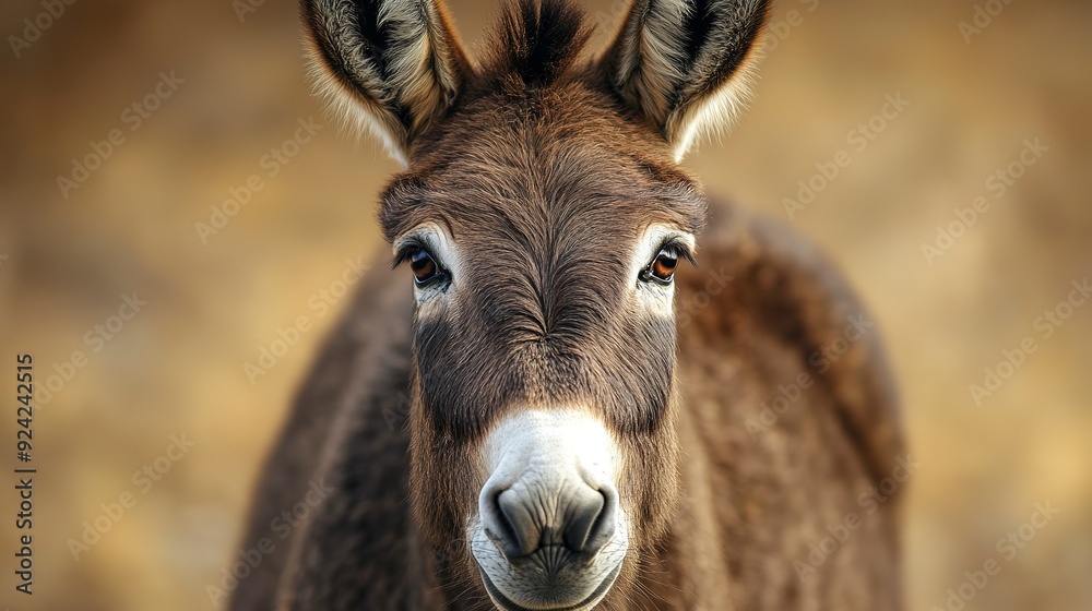 A donkey close-up A donkey close-up