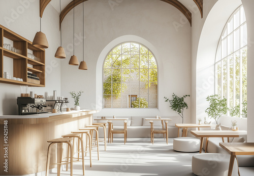 the interior of a coffee shop, 커피숍 인테리어