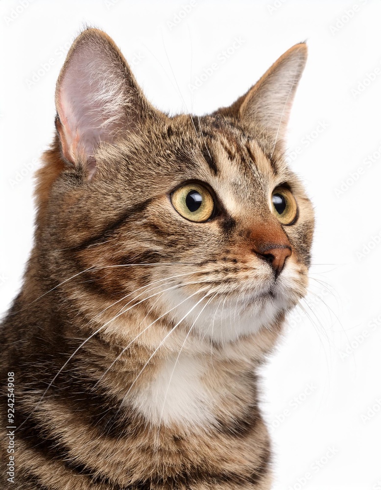 猫のポートレート(cat portrait on white background)
猫のポートレート(cat portrait on white background)