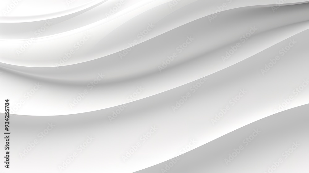 Abstract white background with curved lines. Abstract white background with curved lines.