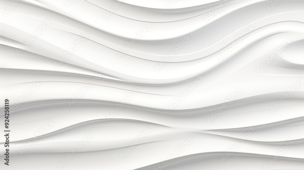 Abstract white background with flowing, wavy lines. Abstract white background with flowing, wavy lines.