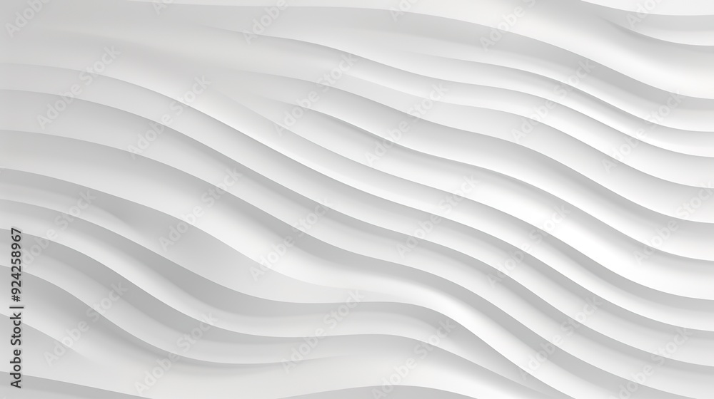 Abstract white background with smooth wavy lines. Abstract white background with smooth wavy lines.