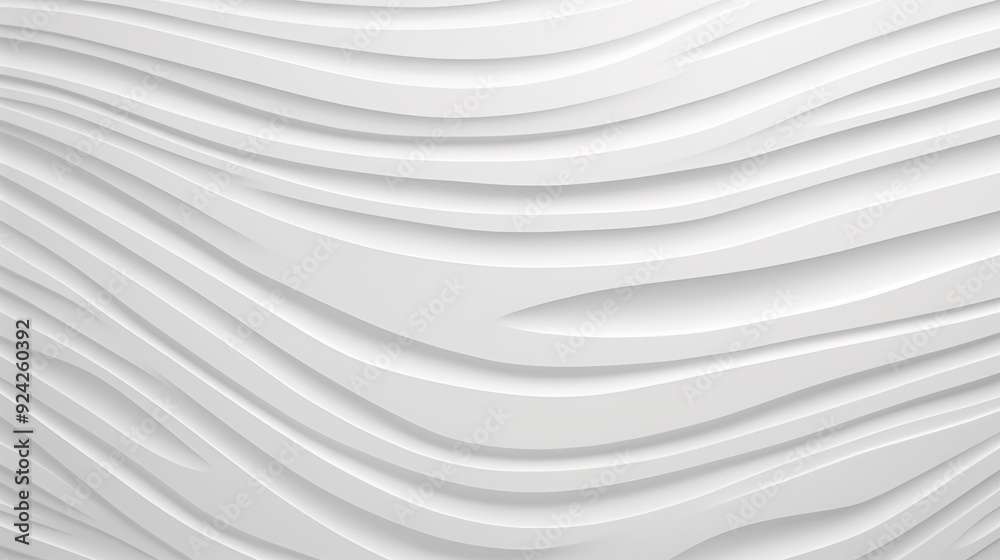 Abstract white background with wavy lines. Abstract white background with wavy lines.