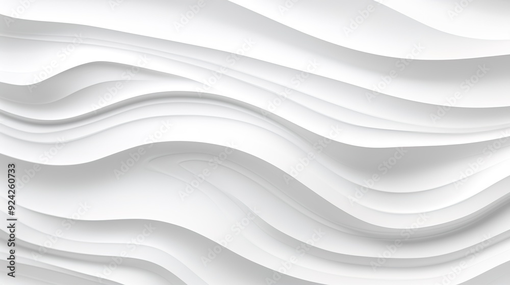 Abstract white background with wavy lines. Abstract white background with wavy lines.