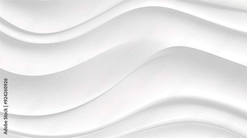 Abstract white background with wavy lines. Abstract white background with wavy lines.