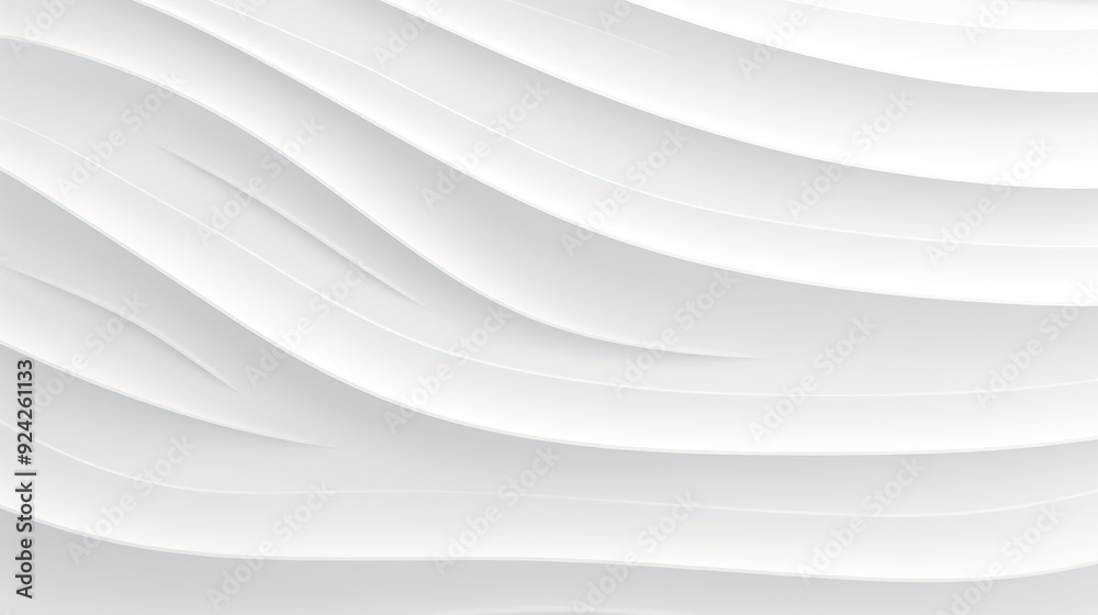 Abstract white background with wavy lines. Abstract white background with wavy lines.