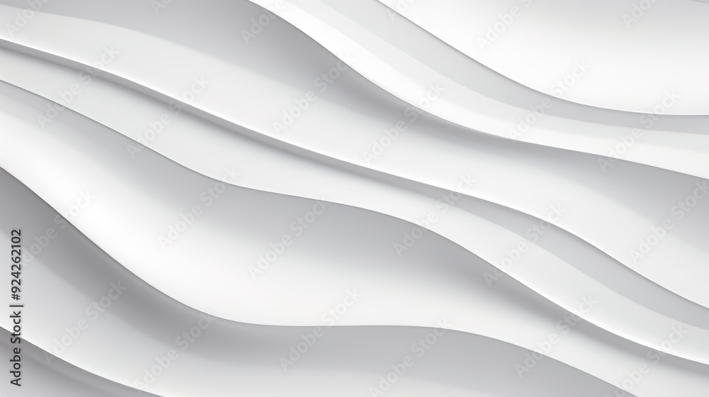 Obraz premium Abstract white curved lines background.