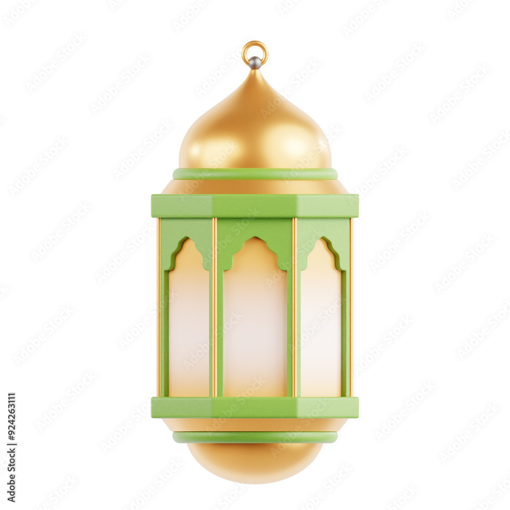 Islamic Lantern 3D Icon Illustration Islamic Lantern 3D Icon Illustration