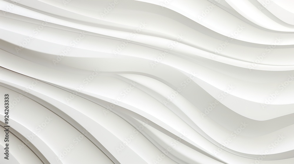Obraz premium Abstract white curved lines background.