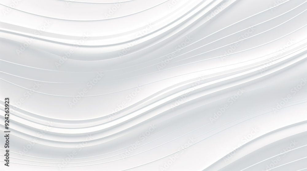 Obraz premium Abstract white curved lines background.