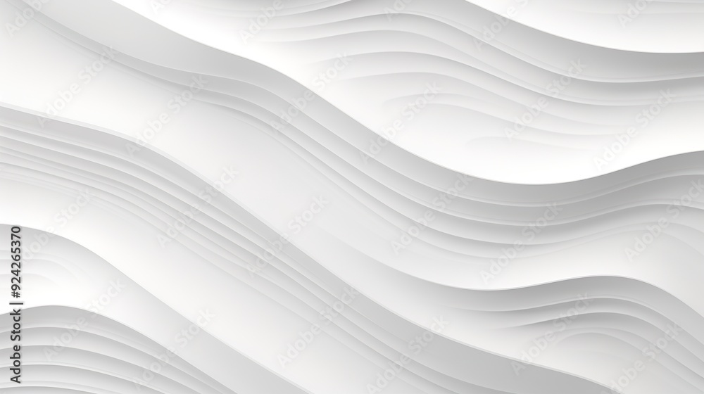 Obraz premium Abstract white curved lines background for design.