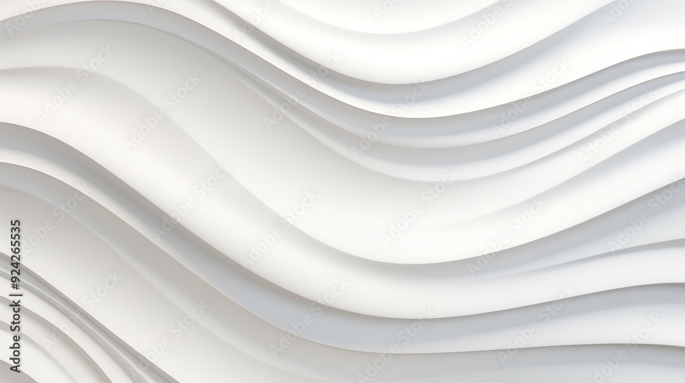 Obraz premium Abstract white curved lines background texture.