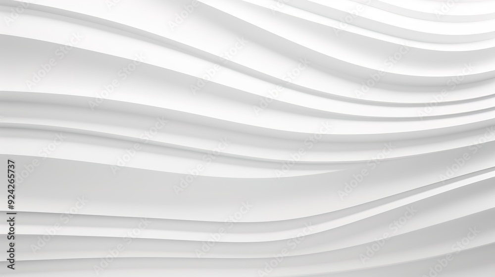 Abstract white curved lines create a modern background.
