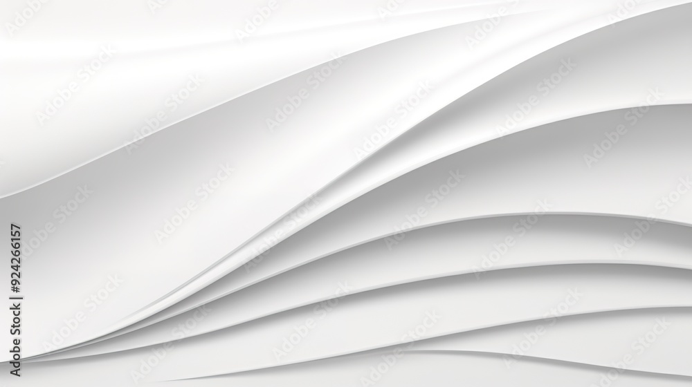 Abstract white curves background with light and shadow. Abstract white curves background with light and shadow.