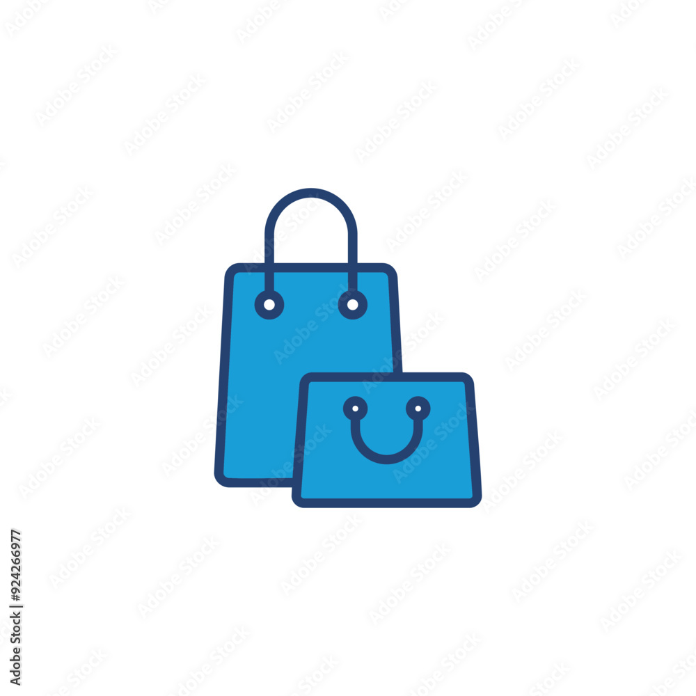Shopping bag icon vector. shopping icon vector Shopping bag icon vector. shopping icon vector