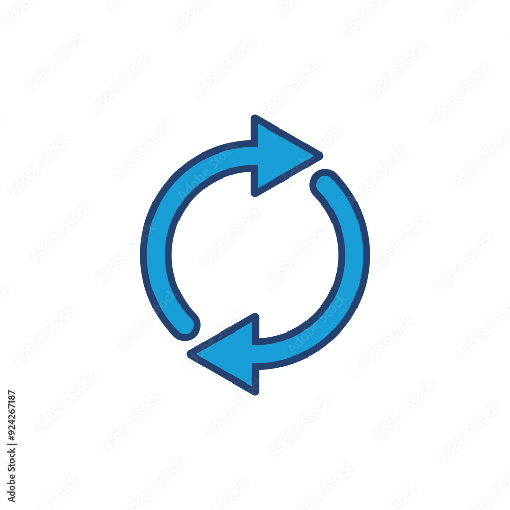 Refresh icon vector. Reload icon vector. Update icon. Refresh icon vector. Reload icon vector. Update icon.