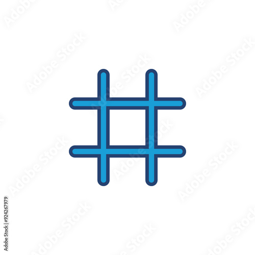 Hashtag icon vector. hashtag symbol