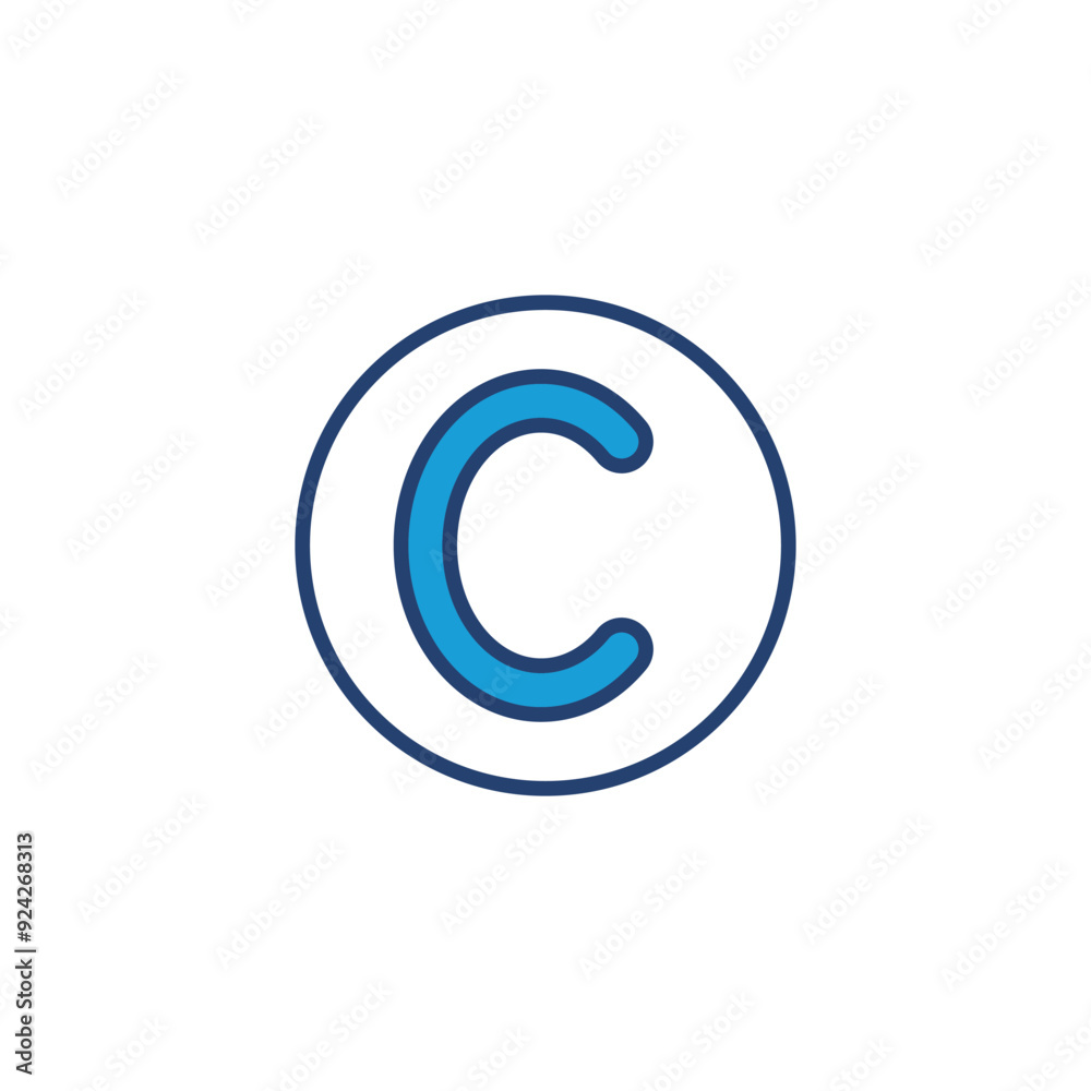 Copyright icon vector. copyright symbols Copyright icon vector. copyright symbols