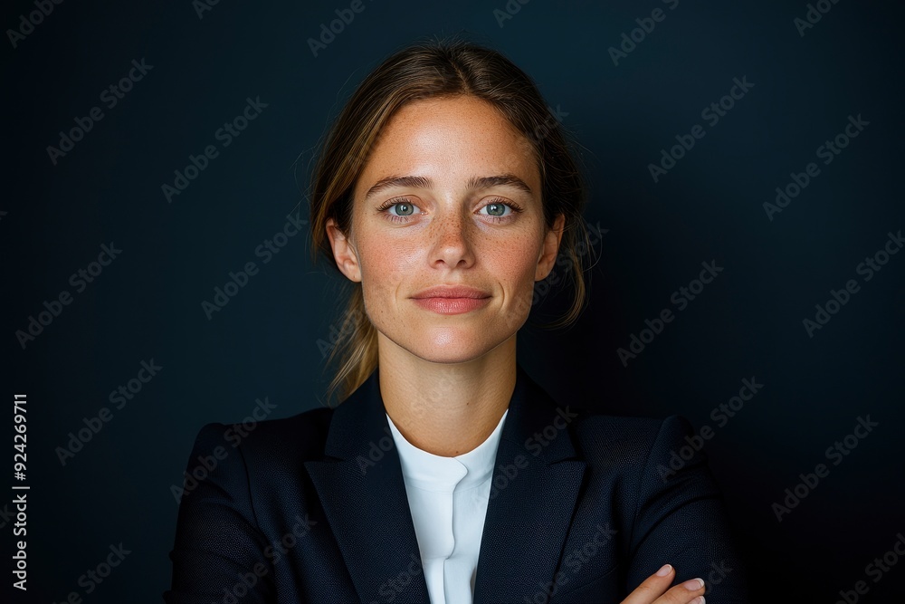 Beautiful Confident Woman Wearing A Power Suit, Ready To Lead Beautiful Confident Woman Wearing A Power Suit, Ready To Lead