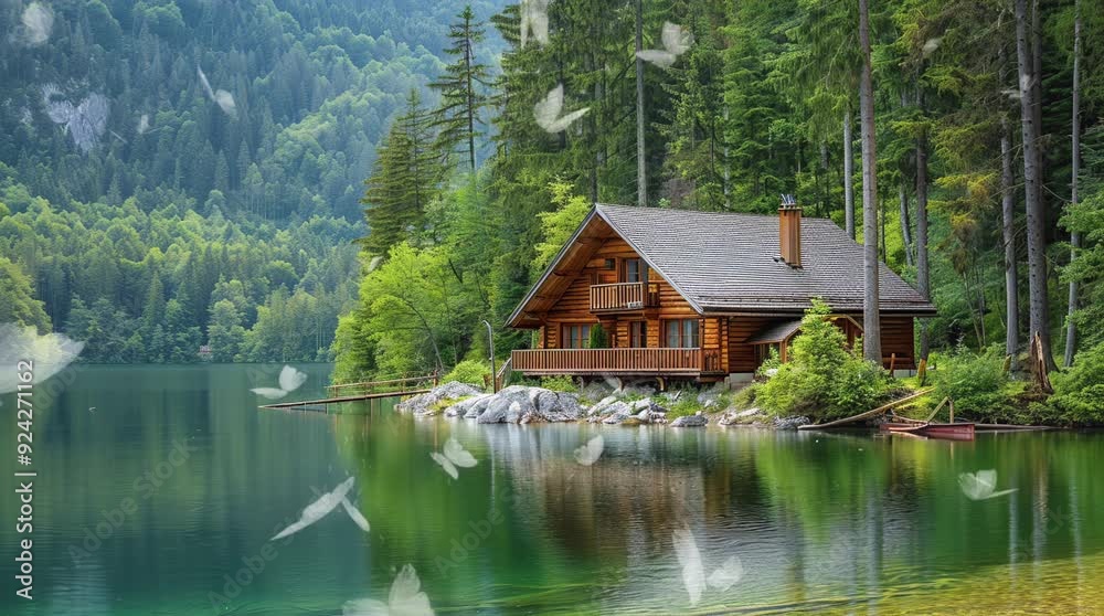 Charming house by a tranquil lake on a bright sunny day, surrounded by nature and serene water reflections
Seamless looping 4k time-lapse virtual video animation Generated AI Charming house by a tranquil lake on a bright sunny day, surrounded by nature and serene water reflections
Seamless looping 4k time-lapse virtual video animation Generated AI