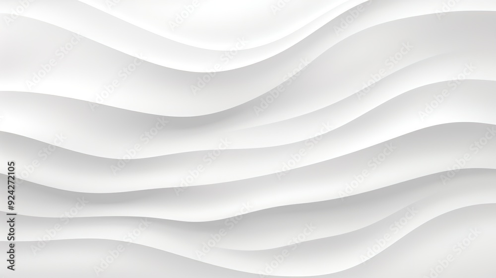 Abstract white wave background with smooth curves. Abstract white wave background with smooth curves.