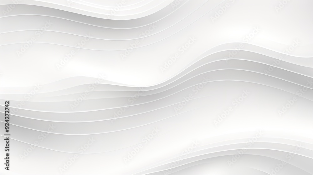 Abstract white wave background with subtle depth. Abstract white wave background with subtle depth.