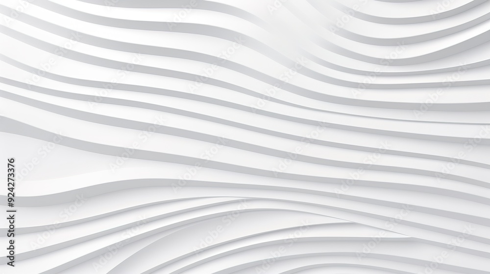 Abstract white wave pattern background.