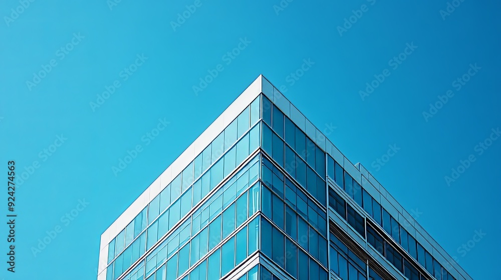 Modern Office Building in Urban Landscape. Contemporary Architecture Concept Modern Office Building in Urban Landscape. Contemporary Architecture Concept