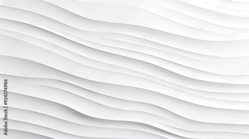 Obraz premium Abstract white wavy background.
