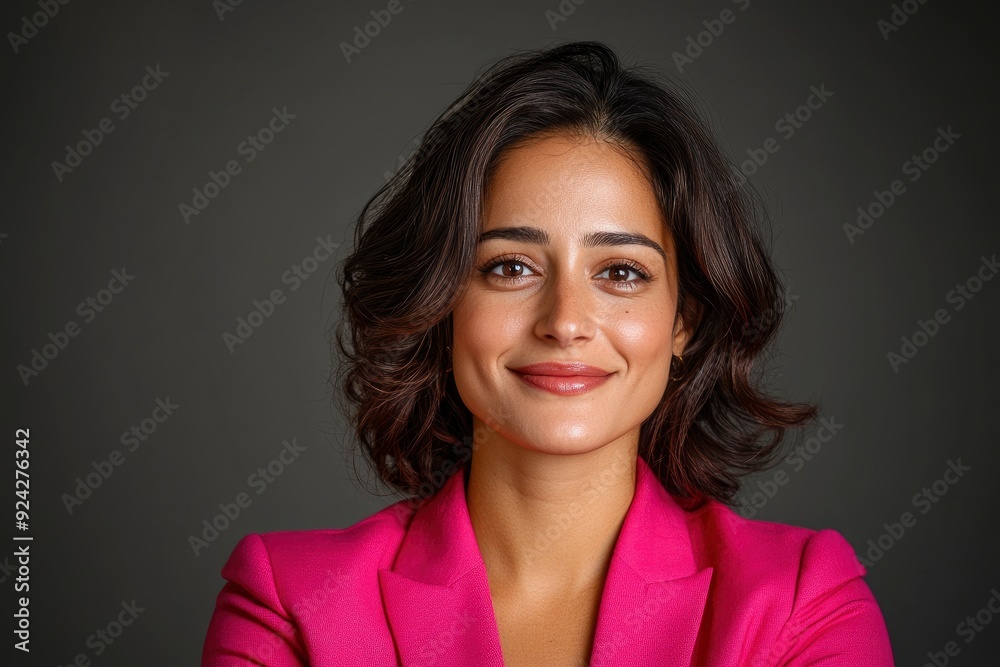 Obraz premium Confident Smiling Indian Woman, Professional And Ready To Assist Customers